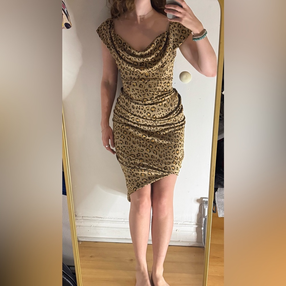 Vivienne Westwood red label corset Leopard Print Dress